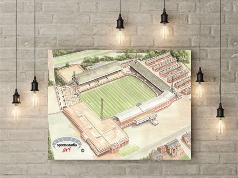 Bolton Wanderers Burnden Park Stadium Canvas By Sports Stadia Art