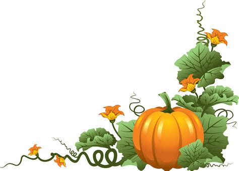 Pumpkin Vine Border Clip Art 10 Free Cliparts Download Images On