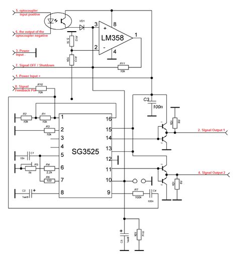 Sg3525 Lm358 Inverter Driver Board 12v 24v Mixer Preamp Drive Module