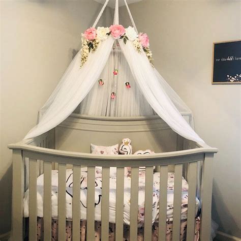 Canopy baby cribs that are out of a fairy tale! Juliette Canopy - Serene Floral Crib Canopy // Bed Crown ...