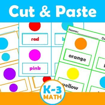 Maybe you would like to learn more about one of these? Colors Cut & Paste Activities Matching Colors, Color Words ...