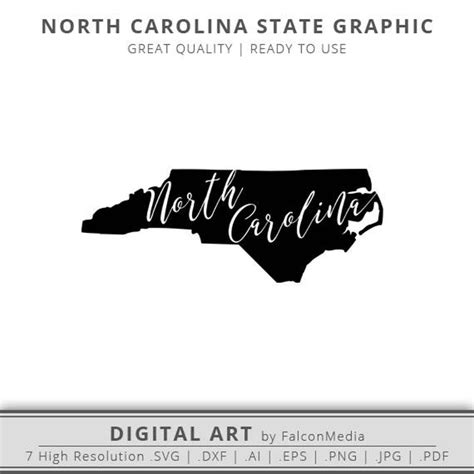 North Carolina Silhouette Vector At Collection Of