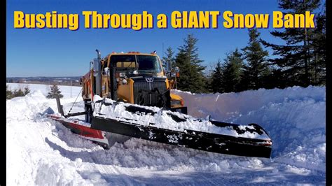 Busting Through A Giant Snow Bank~short Version Youtube