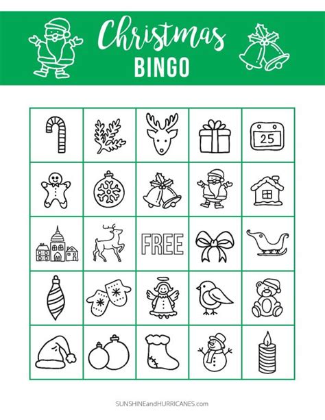 Printable Christmas Bingo Holiday Games For Kids