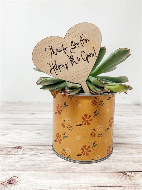 Teacher Appreciation Planter Tag Wood Plant Tag Teacher | Etsy | Handmade teacher gifts, Teacher ...