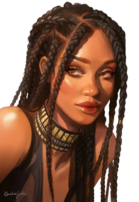 Khadi On Twitter Black Girl Art Digital Art Girl Black Girl Magic Art