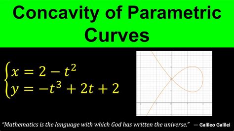Concavity Of Parametric Curves Second Derivative Of Parametric