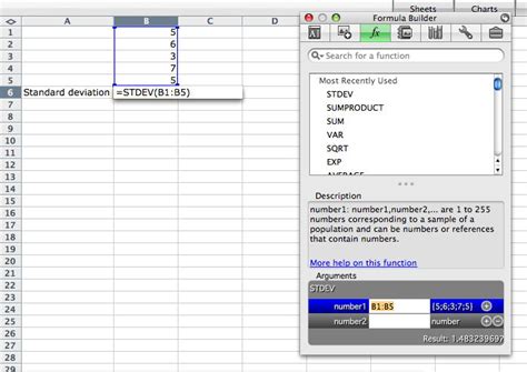 Excel Standard Deviation