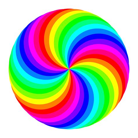Clipart 36 Circle Swirl 12 Color