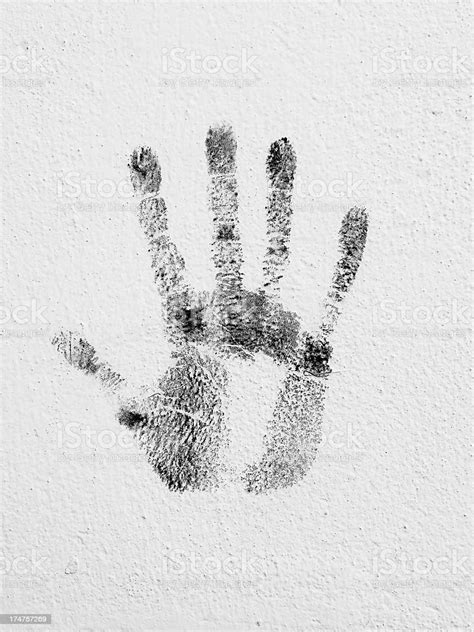 Handprint Stock Photo Download Image Now Dirty Handprint Human