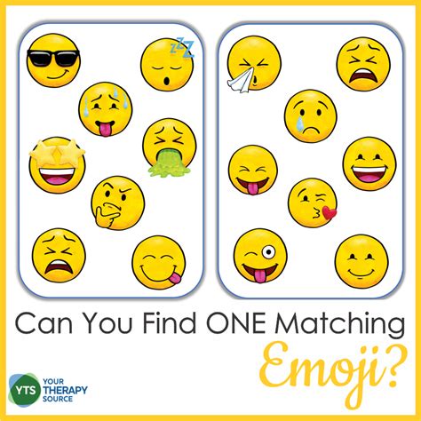 Match The Emoji Free Puzzle Your Therapy Source