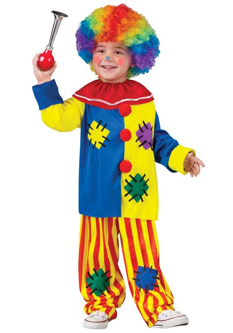 Compare Lowest Prices Toddler Crazy Colorful Clown Circus Costume