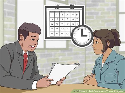 In this initial conversation, tell your boss that you will share a plan about your maternity leave (if any), and try to defer details about dates and other one study found a correlation between women who worried a lot about how they would be perceived when pregnant at work with higher levels of burnout. How to Tell Coworkers You're Pregnant: 12 Steps (with ...
