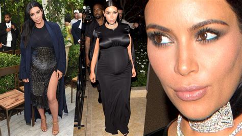 Fashion Over Comfort Kim Kardashian Flaunts Baby Bump And A Lot Of