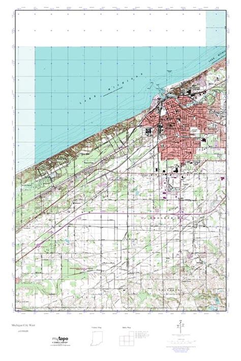 Mytopo Michigan City West Indiana Usgs Quad Topo Map