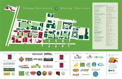 Tulane Uptown Campus Map Map Vector