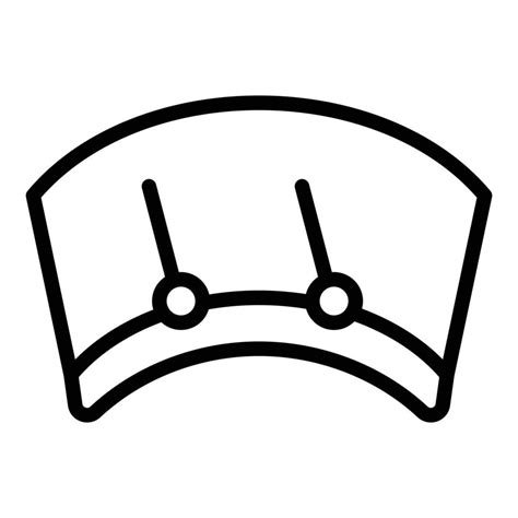 Service Windshield Wiper Icon Outline Vector Car Windscreen 15101508