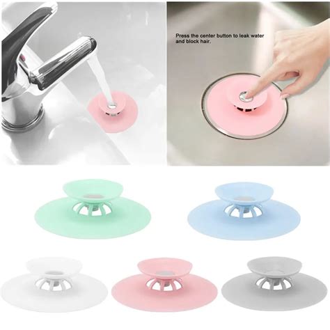 Shower Drain Stopper Floor Rubber Circle Silicone Plug For Shower Bathtub Plug Bathroom Leakage