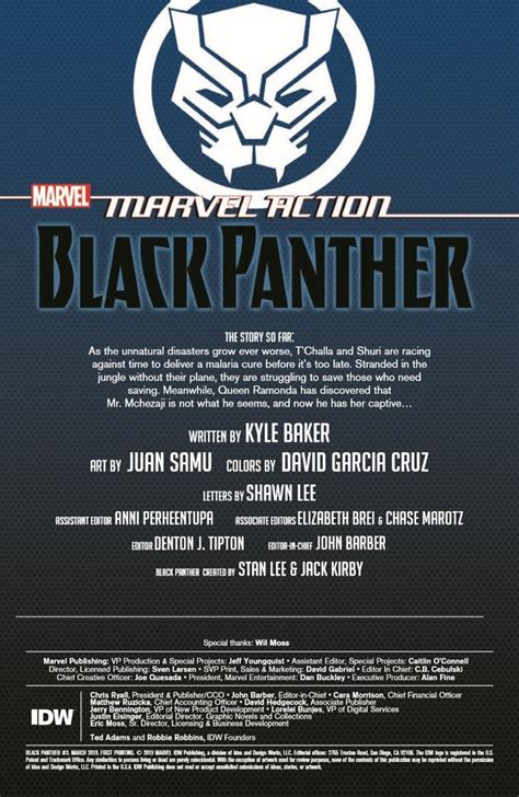 Comiclist Previews Marvel Action Black Panther 3