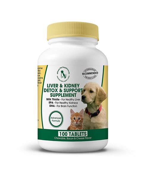 What are kidney disease treatments for dogs? Milk Thistle Liver and Kidney Supplement for DOGS and CATS ...
