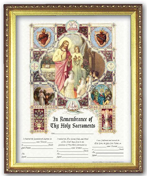Sacrament Of Confirmation Certificate