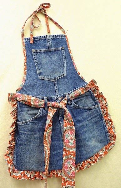 Mary Jos Cloth Design Blog Recycle Old Blue Jeans Into A Fun Apron