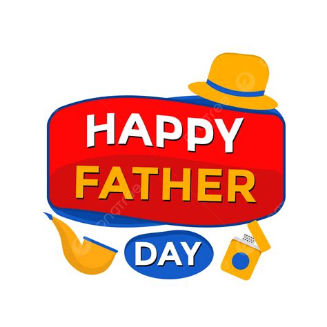 Happy Fathers Day Clipart Transparent Png Hd Happy Father Day Red Blue