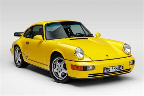 19k Mile Ferrari Yellow 1993 Porsche 911 Rs America For Sale On Bat