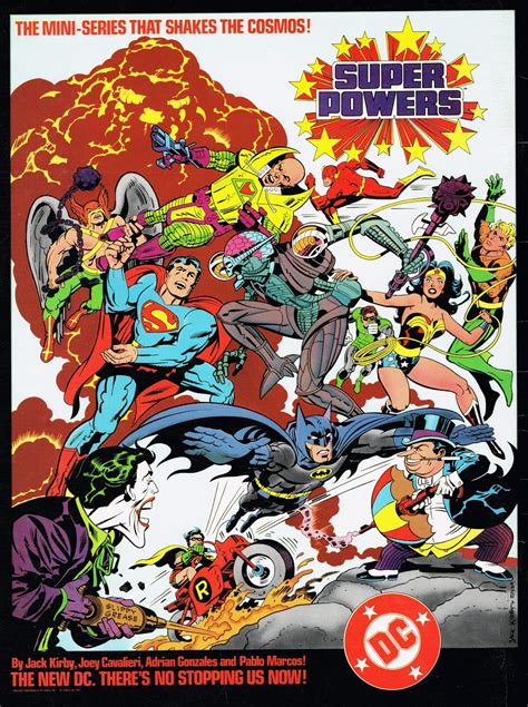 Capns Comics Poster For Super Powers Mini Series By Jack Kirby