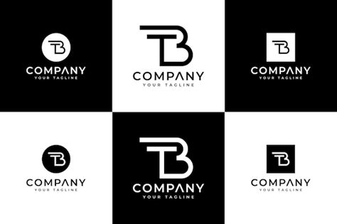 Premium Vector Set Of Tb Initial Monogram Letter Logo Templates With