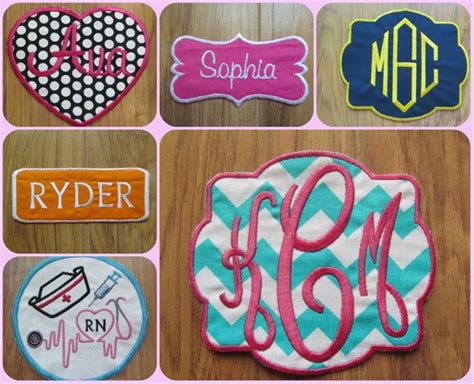 Personalized Patch Monogram Patch Custom Patches Iron On