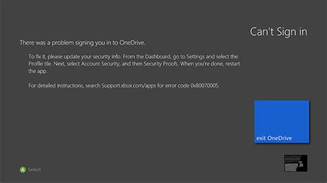 Onedrive App On Xbox 360 Help