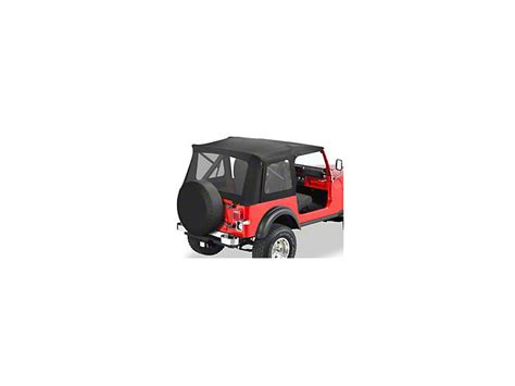 Bestop Jeep Wrangler Supertop Classic Replacement Soft Top Black Denim
