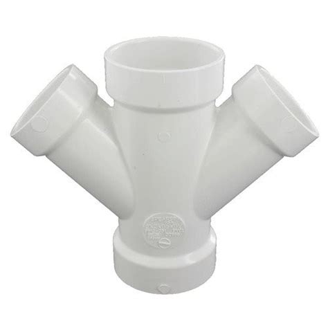 4 X 4 X 3 Pvc Dwv Sanitary Tee S X S X S The Drainage Products Store