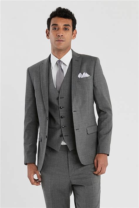 Shop men's designer slim fit suit and suit separates at menaitaly.com. Ted Baker | Men's Grey Slim Fit Stretch Suit | SuitDirect ...