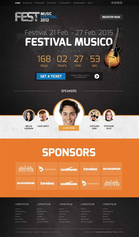 Premium Music Events Wordpress Theme For Festival Music Gig