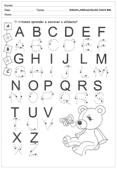 Alfabeto Pontilhado Vamos Aprender Atividades Com O Alfabeto