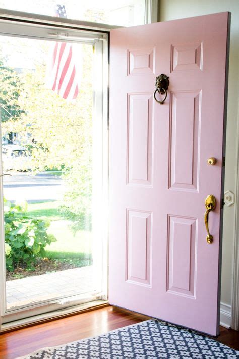 Bm Tissue Pink Painted Front Doors Exterior Front Door Colors Front
