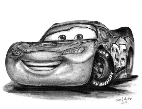 45kb, lightning bolt pencil drawing picture with tags: Lightning McQueen by linus108Nicole on DeviantArt