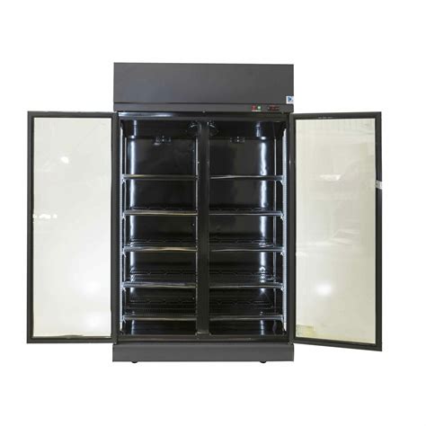 Two Door Freezer Elegance Black Cold Display Solutions
