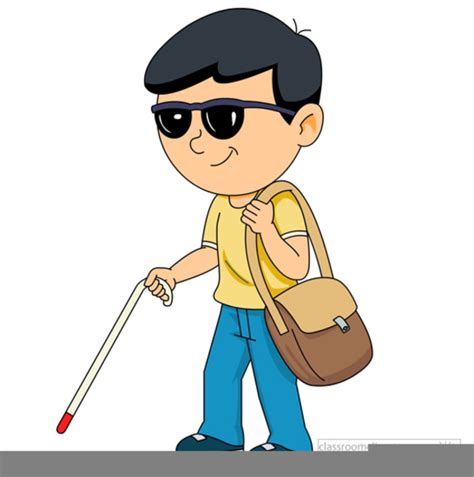 Blind Man With Cane Clipart Free Images At Vector Clip