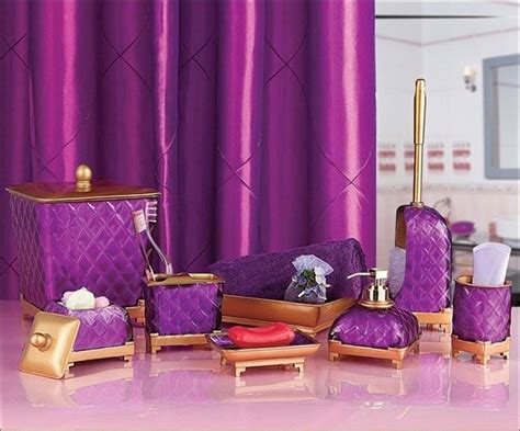 Shop bathroom gadgets at banggood online store. black and purple bathroom sets | Purple bathroom decor ...
