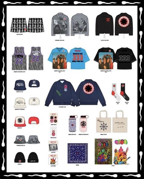 Unlimited Love Tour Merch 2022 Rredhotchilipeppers