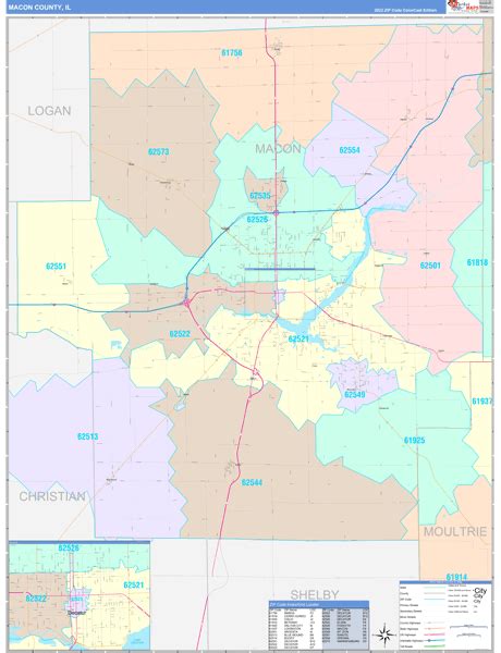 Digital Maps Of Macon County Illinois