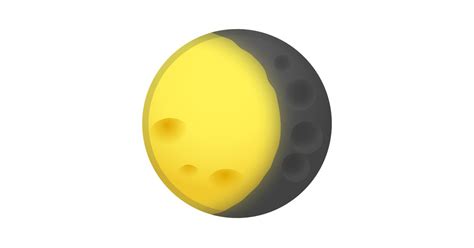 🌖 Lune Gibbeuse Décroissante Emoji