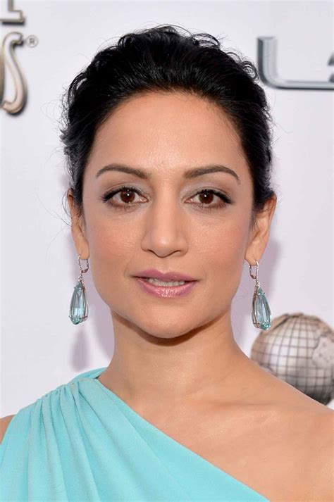 Archie Panjabi Wearing Ports 1961 Gown 2015 Naacp Image Awards In