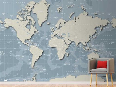 World Map Wallpaper And Wall Murals