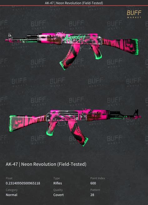 Csgo Ak 47 Neon Revolution Ft Video Gaming Gaming Accessories In
