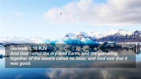 Genesis 110 Kjv Desktop Wallpaper And God Called The Dry Land Earth