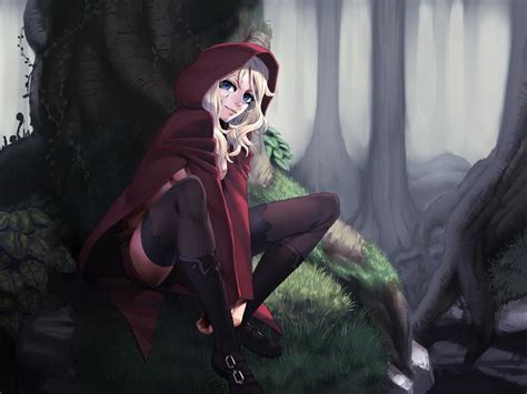 Little Red Riding Hood Anime Hd Wallpaper Anime